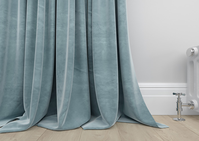 Ultra Luxe Velvet, Blue Cloud - Made to Measure Curtains - Image 6
